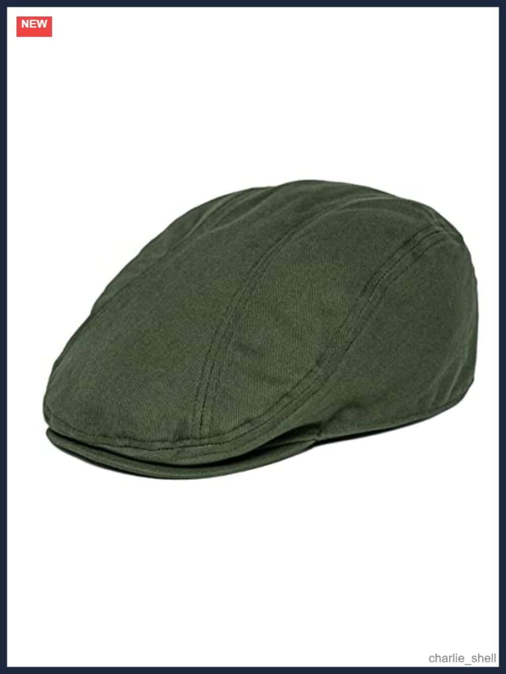BOTVELA Men Cotton Twill Newsboy Flat Hat Fitted Cap